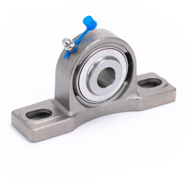 Xike 2 Pcs SUCP202-10 Bore 5/8" All Stainless Steel Pillow Block Square Flange Mounted Ball Bearings, Solid Base and Self Aligning. - Image 5